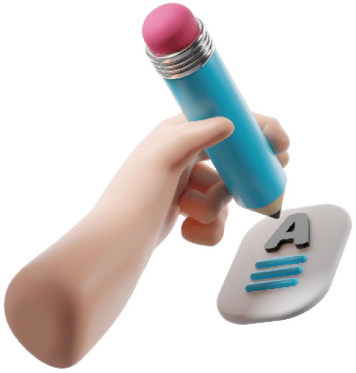 3D illustration of a phone call being transcribed