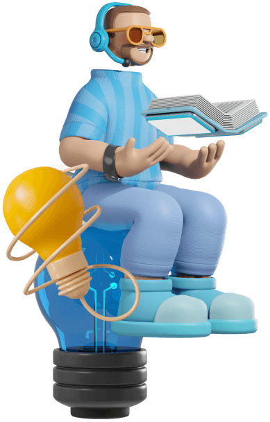 3D illustration of operator routing calls