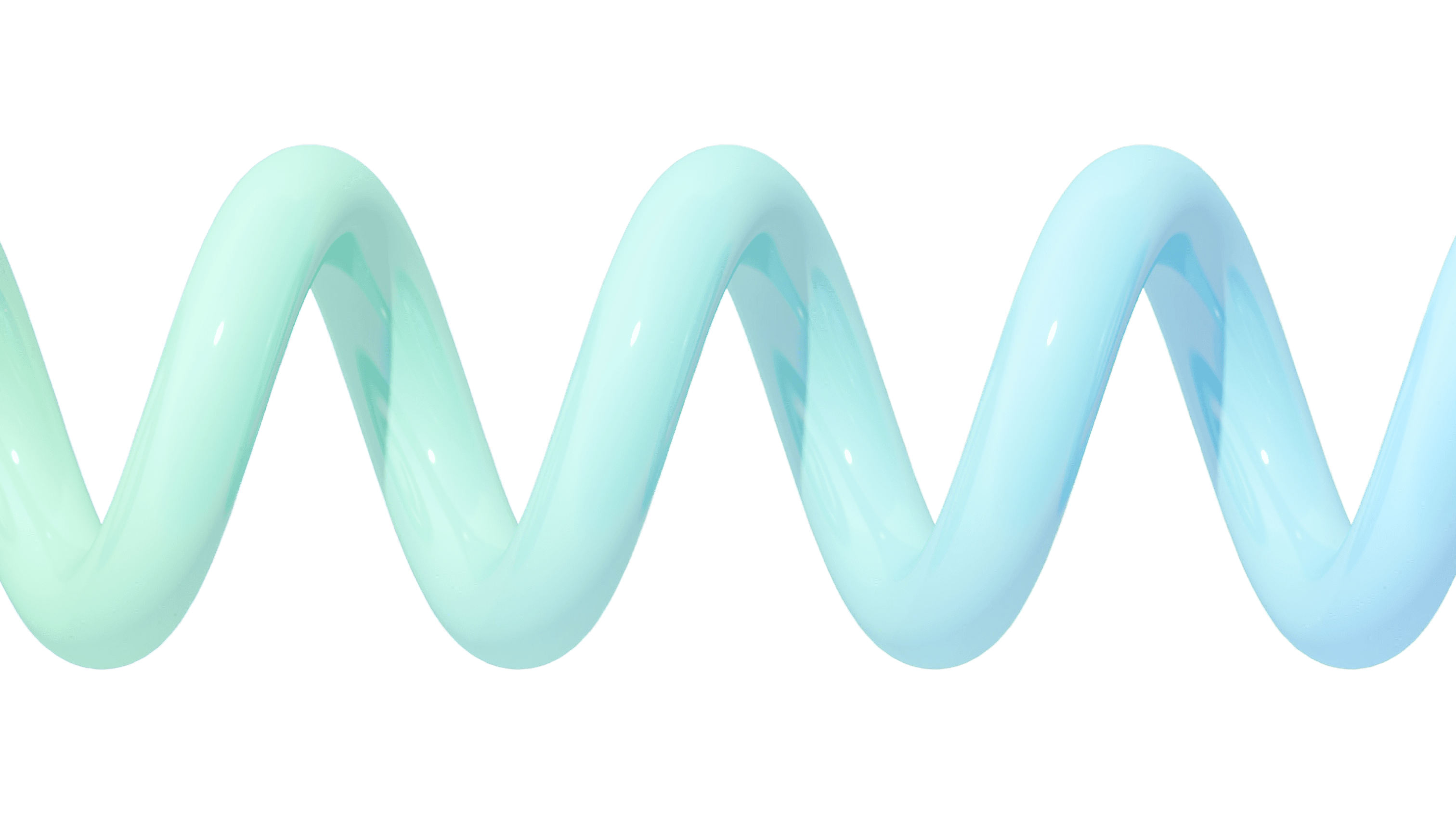 Green Blue Glossy Spiral